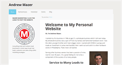 Desktop Screenshot of andrewmazer.com